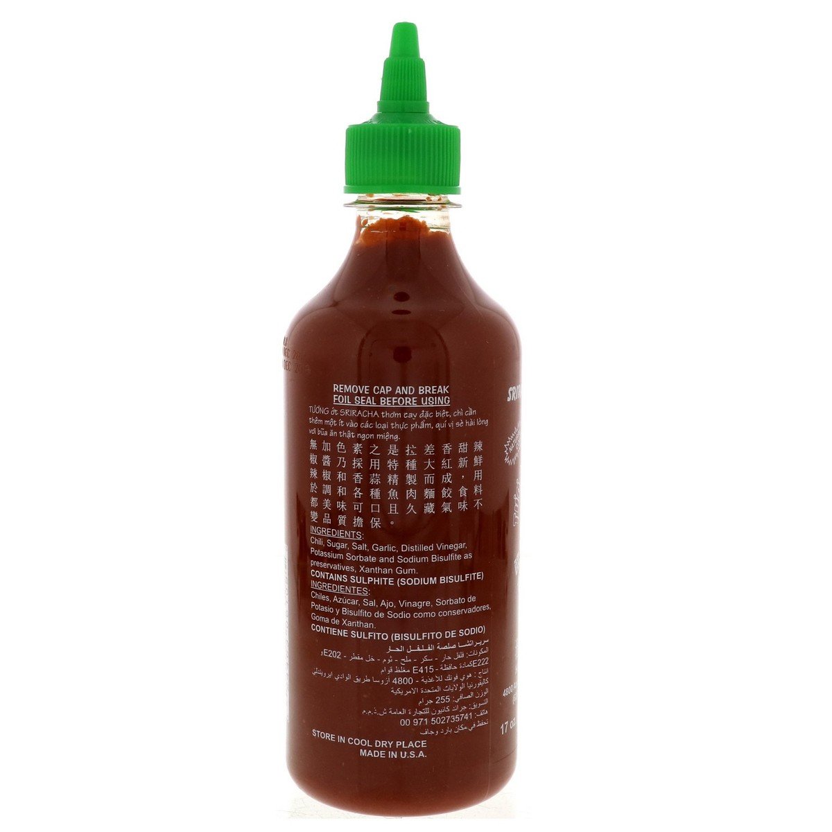 Sriracha Hot Chili Sauce 482 g