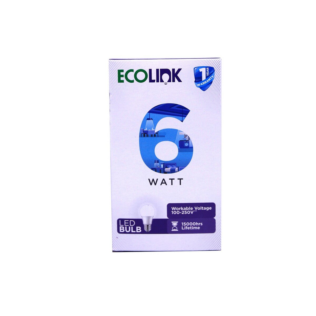 Ecolink LED Bulb 6 WATT 