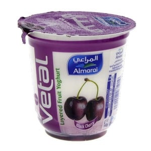 اشتري قم بشراء المراعي زبادي فيتال بطبقات الكرز الأسود 140جم Online at Best Price من الموقع - من لولو هايبر ماركت Flavoured Yoghurt في الكويت