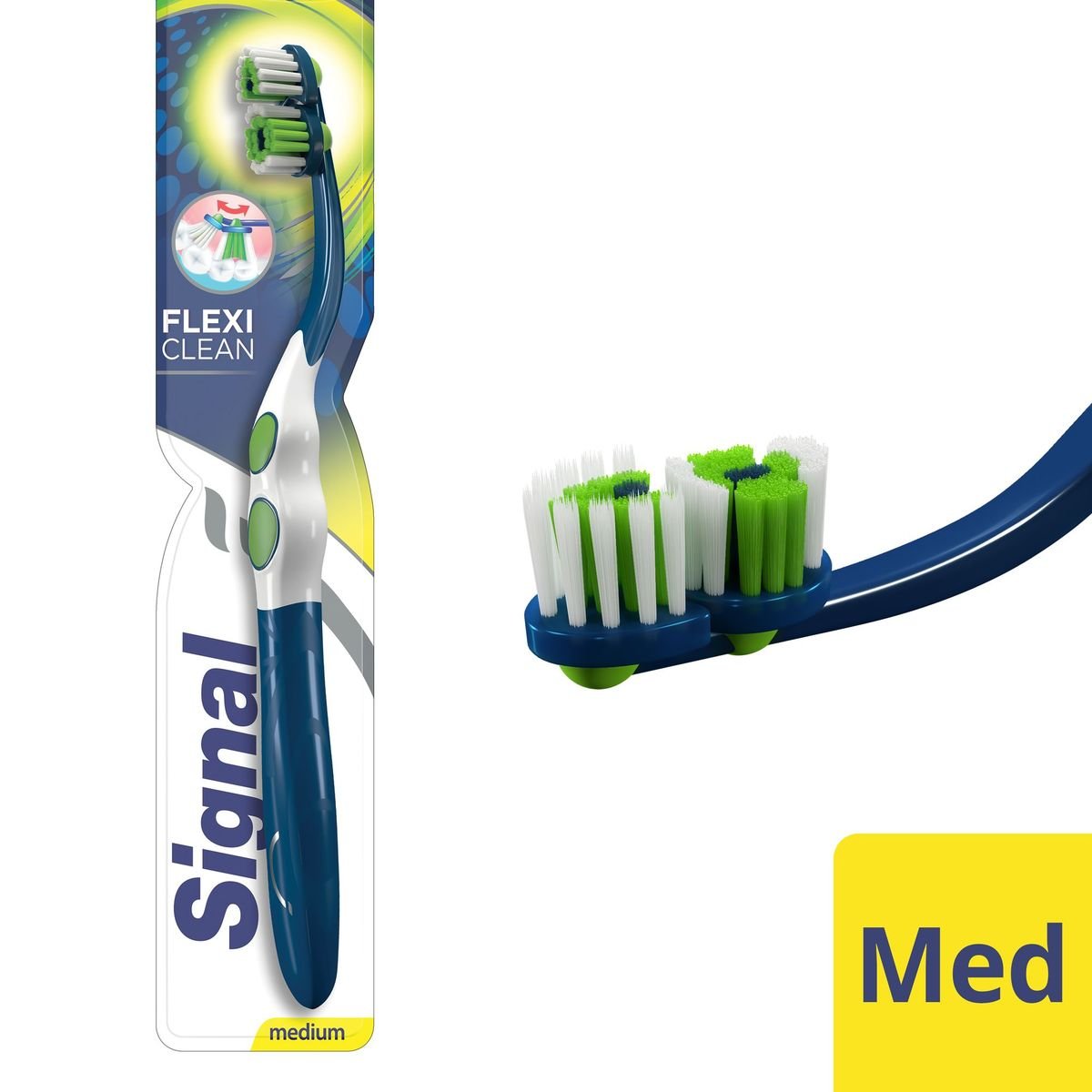 Signal Toothbrush Flexi Clean Medium 1 pc Assorted Color