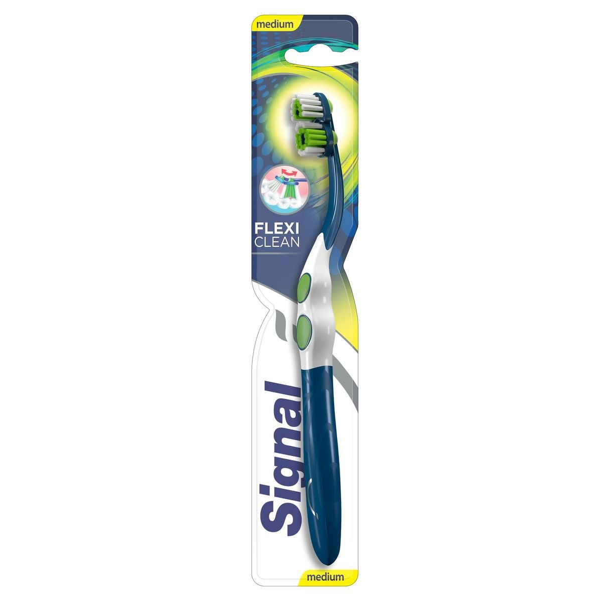 Signal Toothbrush Flexi Clean Medium 1pc Assorted Color