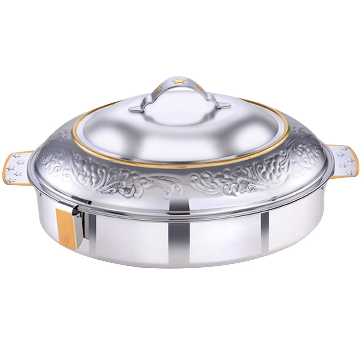 Rathore Stainless Steel Hot Pot Zara Dome Oval 5Ltr