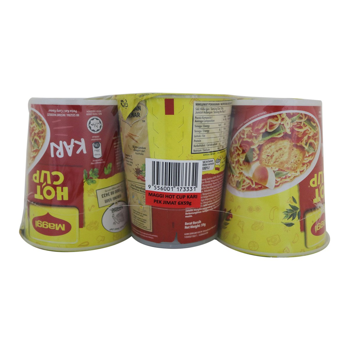 Maggi Hot Cup Curry 6 x 59g