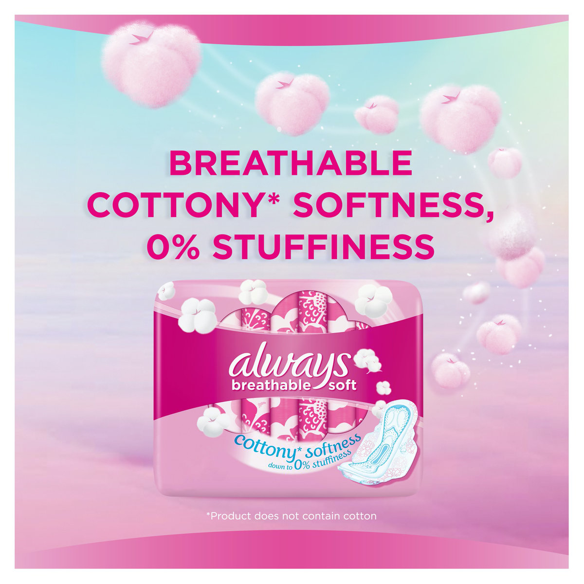 Always Breathable Soft Maxi Thick Large Sanitary Pads with Wing 30pcs