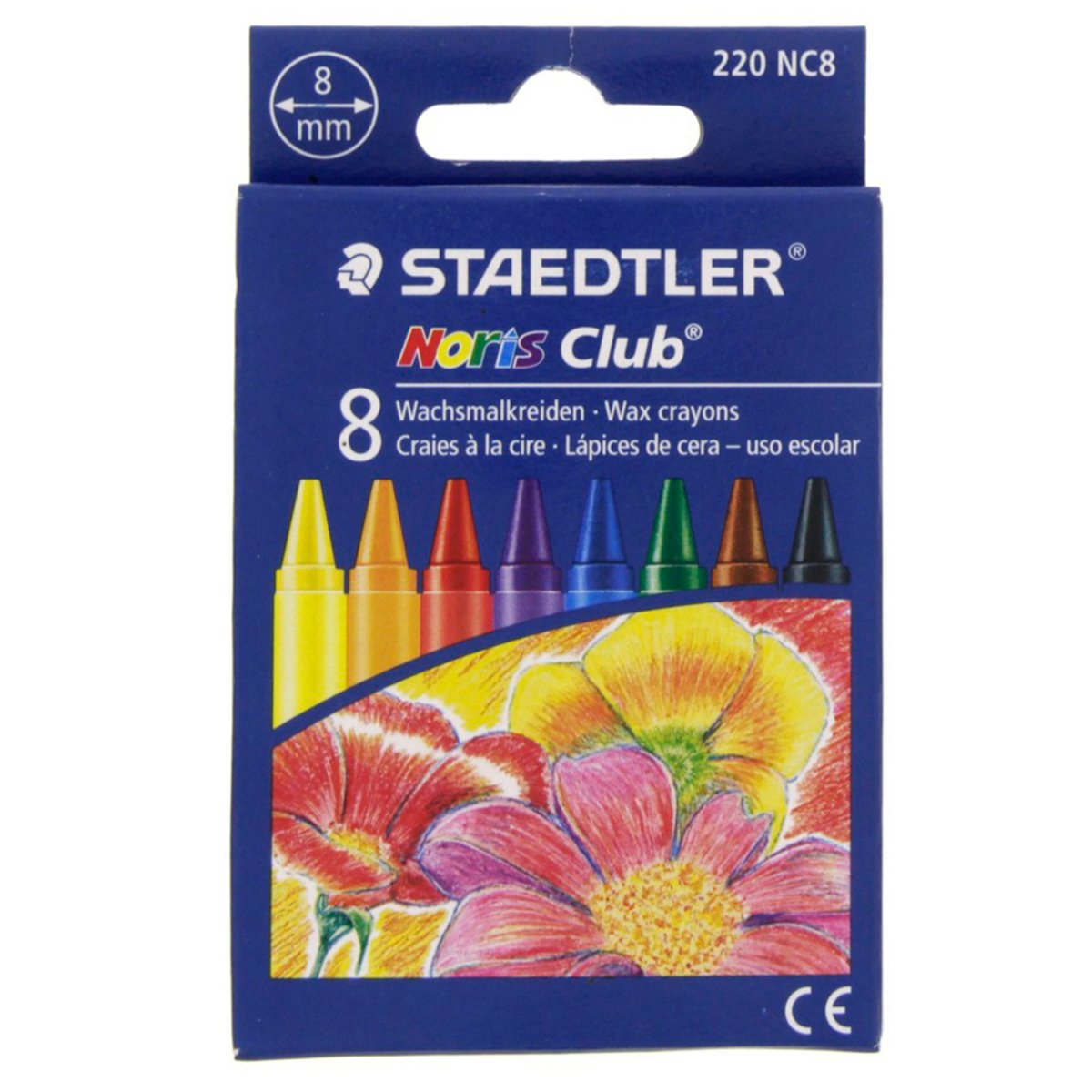 Staedtler Noris Club Wax Crayons 220NC8 8Piece