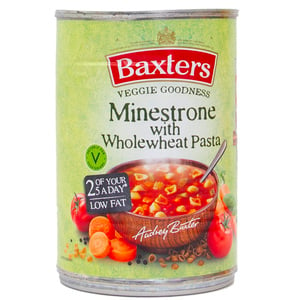 Baxters Vegetarian Minestrone with Wholemeal Pasta Soup 400g