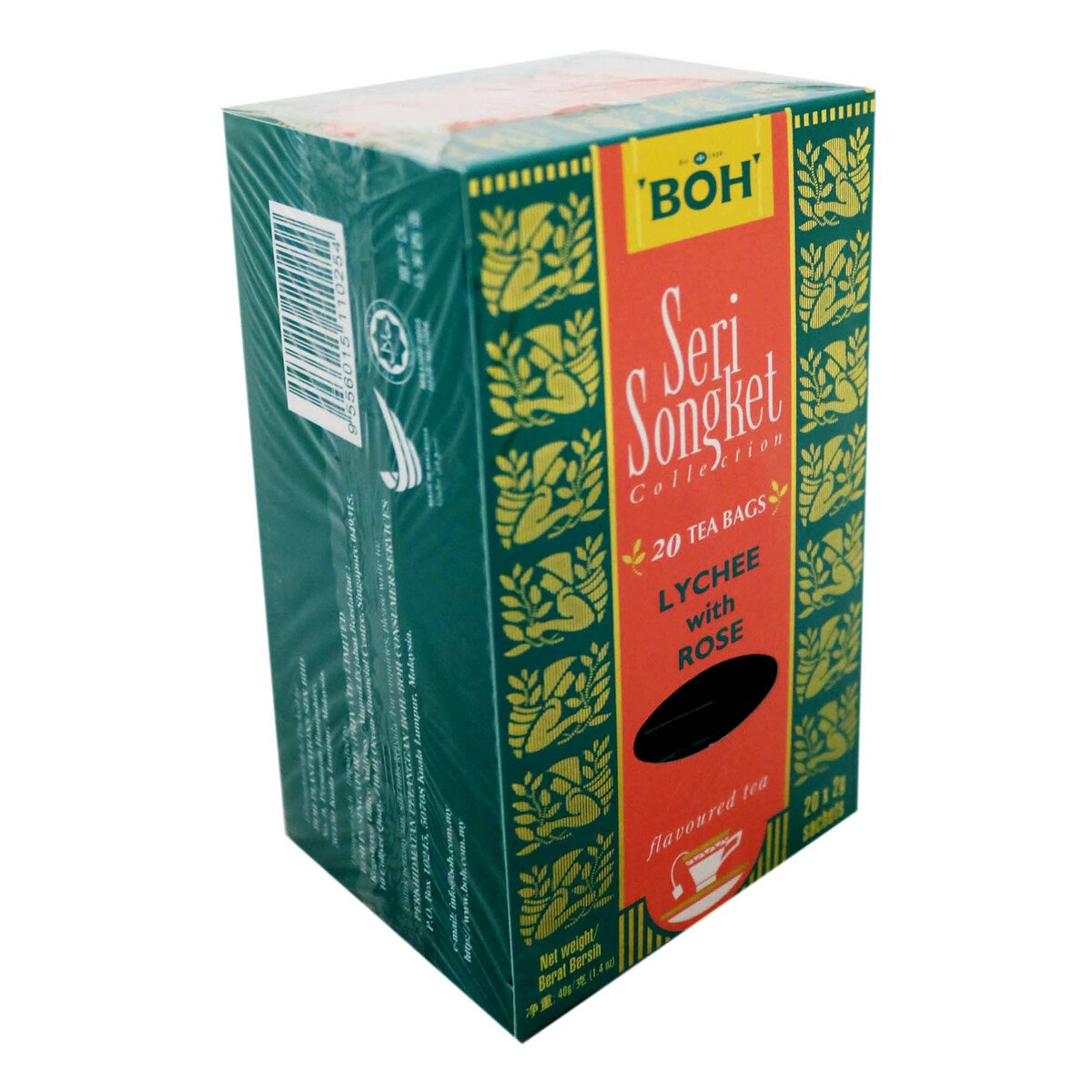 Boh Seri Songket Lychee With Rose Tea 20 x 2g