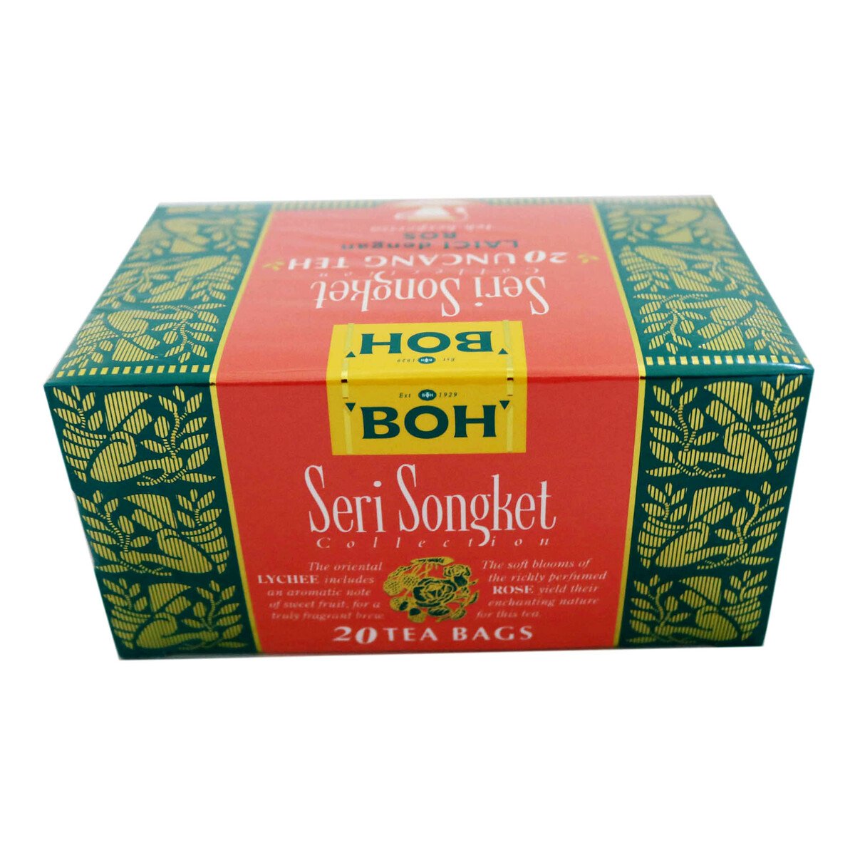 Boh Seri Songket Lychee With Rose Tea 20 x 2g