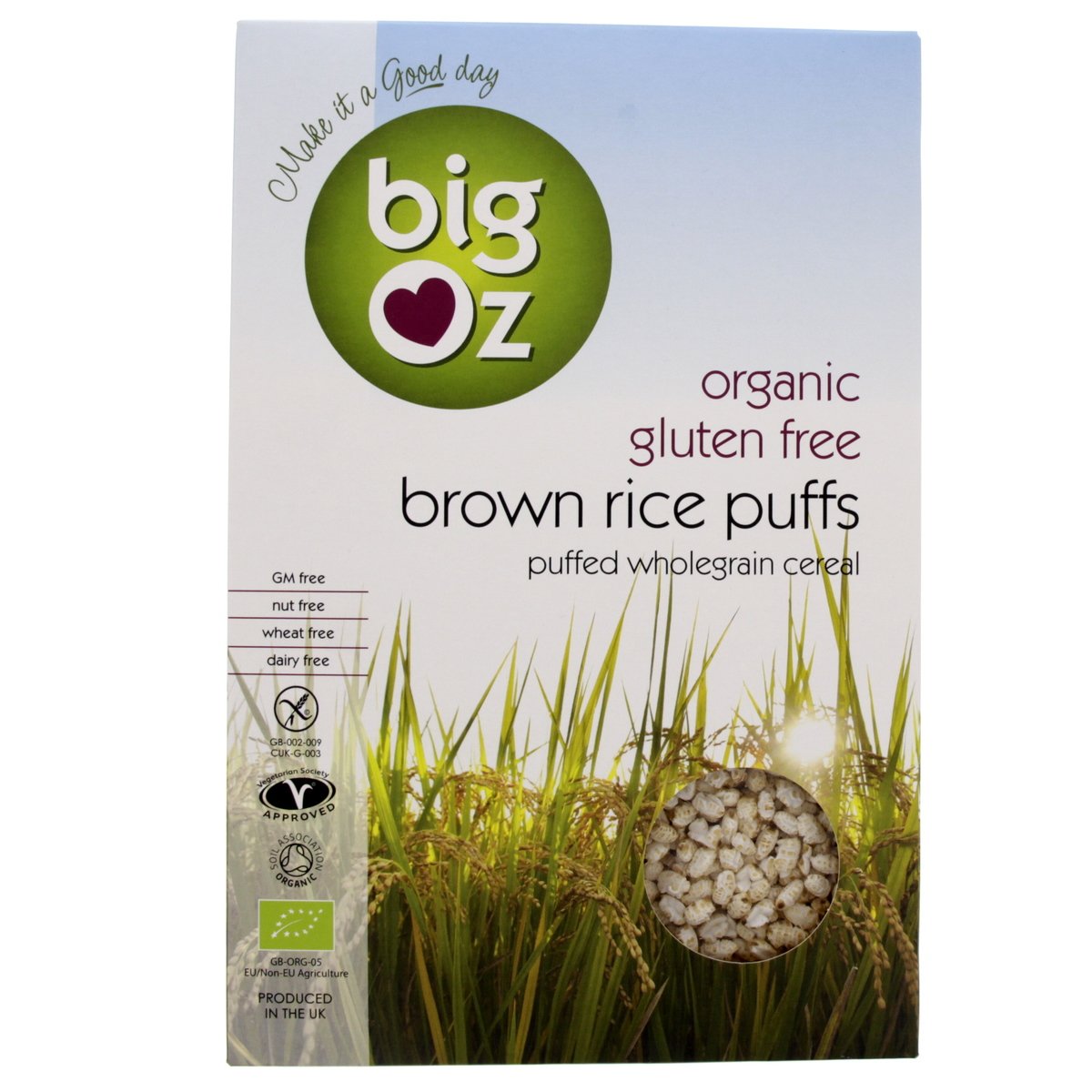 Big Oz Organic Brown Rice Puffs 225 g