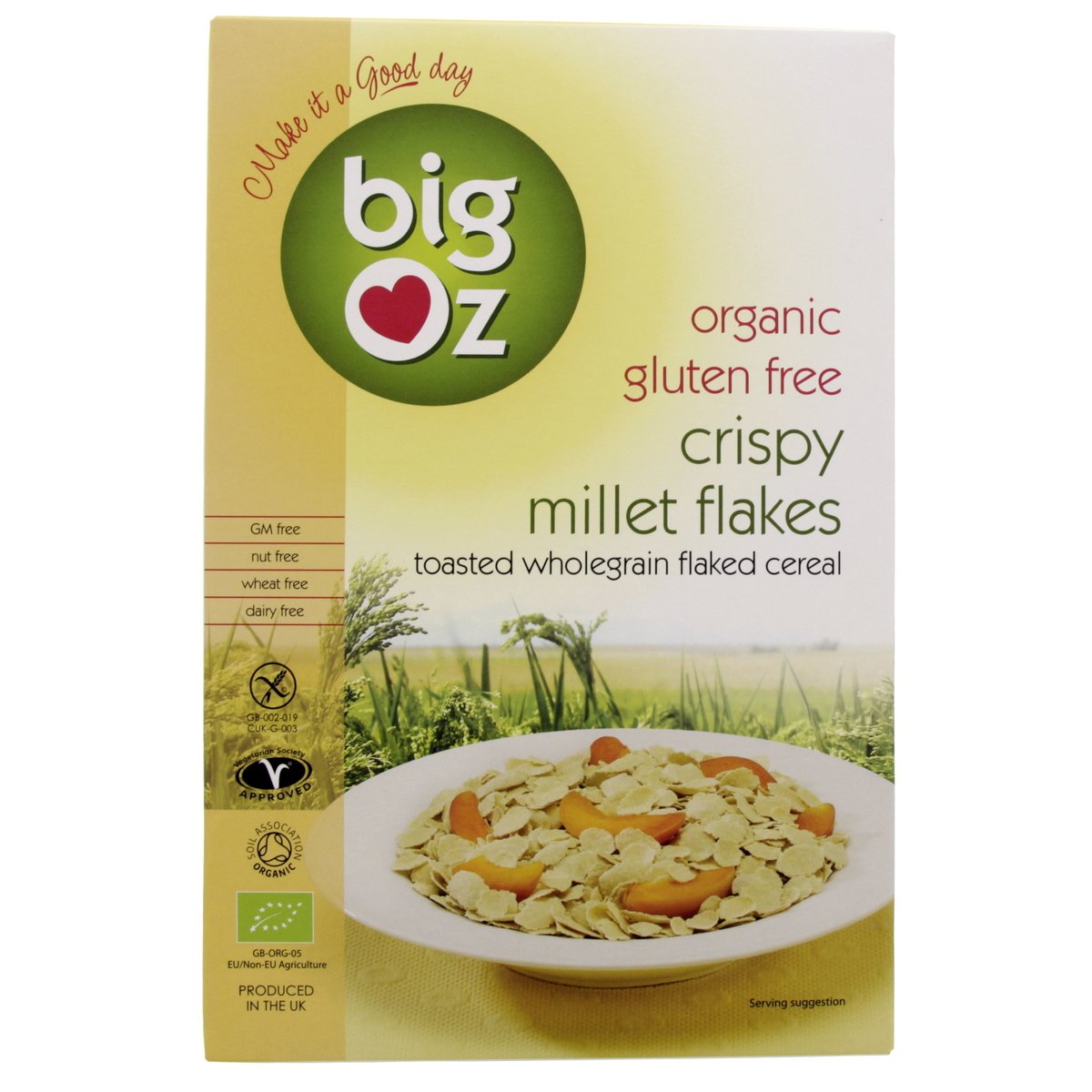 Big Oz Organic Crispy Millet Flakes 350 g