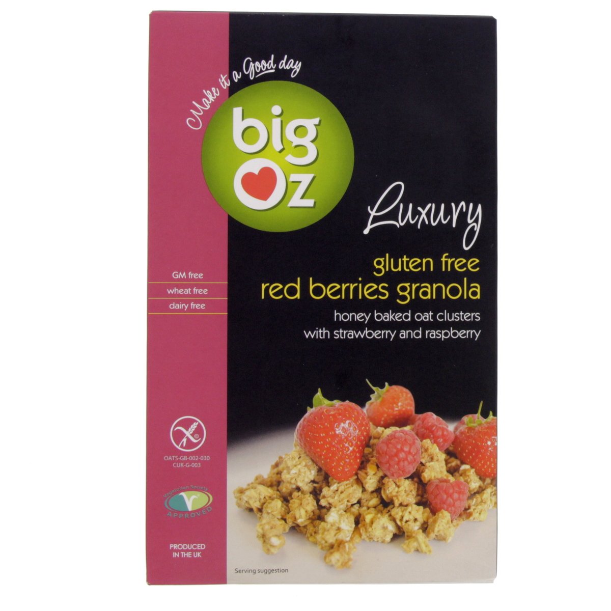 Big Oz Luxury Red Berries Granola Gluten Free 450g