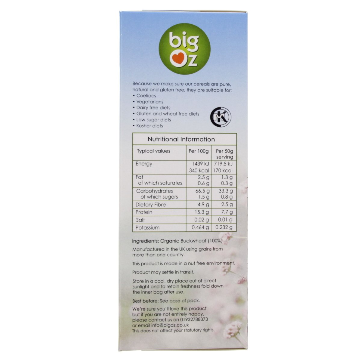 Big Oz Organic Buckwheat Flakes 500 g