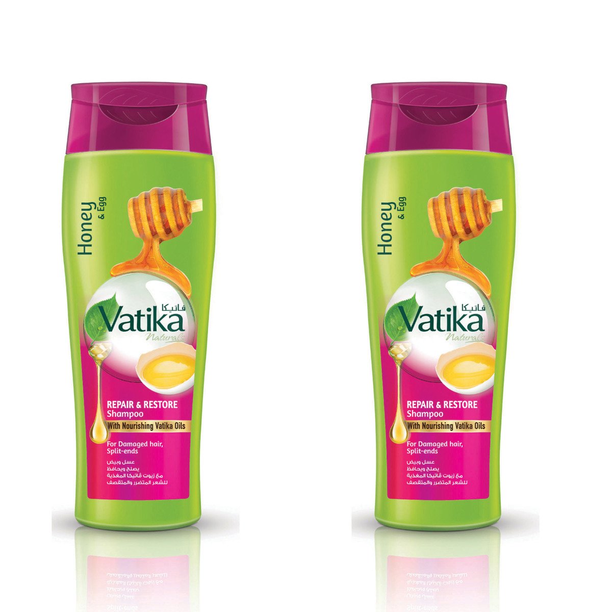 اشتري قم بشراء فاتيكا شامبو ترميم واستعادة الشعر بالعسل والبيض ٢ × ٤٠٠ مل Online at Best Price من الموقع - من لولو هايبر ماركت Shampoo في السعودية
