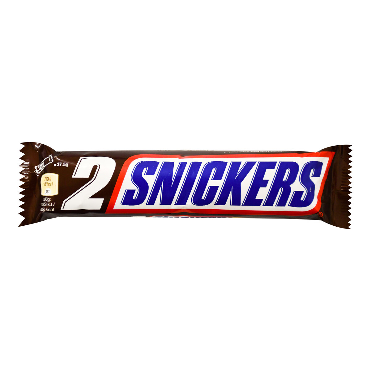 Snickers Chocolate Bar 2 x 37.5 g