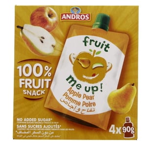 Andros Fruit Snack Apple Pear 4 x 90g