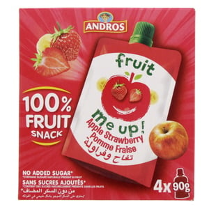 Andros Fruit Snack Apple Strawberry 4 x 90 g
