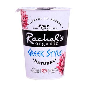Buy Rachels Organic Greek Style Yoghurt Fat Free 450 g Online at Best Price | Plain Yoghurt | Lulu UAE in UAE