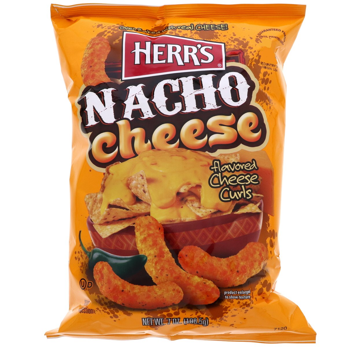 Herr's Nacho Cheese Flavored Curls 198.5 g
