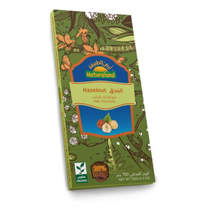 Buy Natureland Organic Hazelnut Milk Chocolate 100g Online at Best Price | Organic Food | Lulu Kuwait in Kuwait