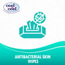 Cool & Cool Sensitive Antibacterial Skin Wipes 30 pcs