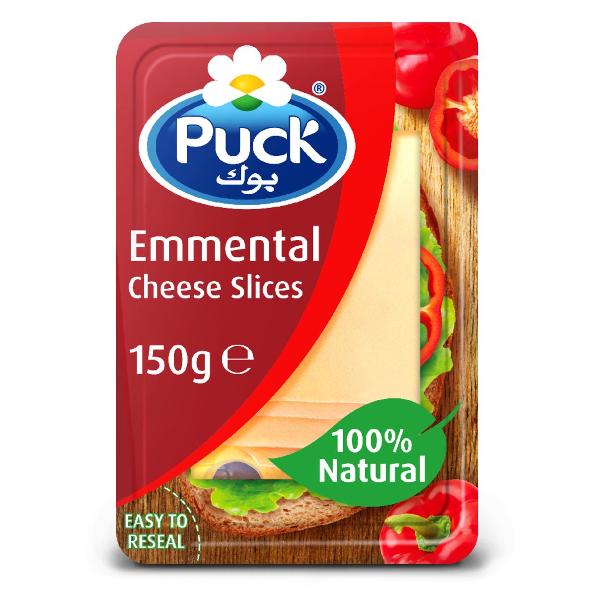 Puck Emmental Natural Cheese Slices 150g