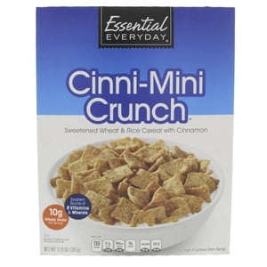 Essential Everyday Cinni Mini Crunch Sweetened Wheat And Rice Cereal 362 g