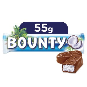 Bounty Milk Chocolate Bar 55g x 32 Pieces