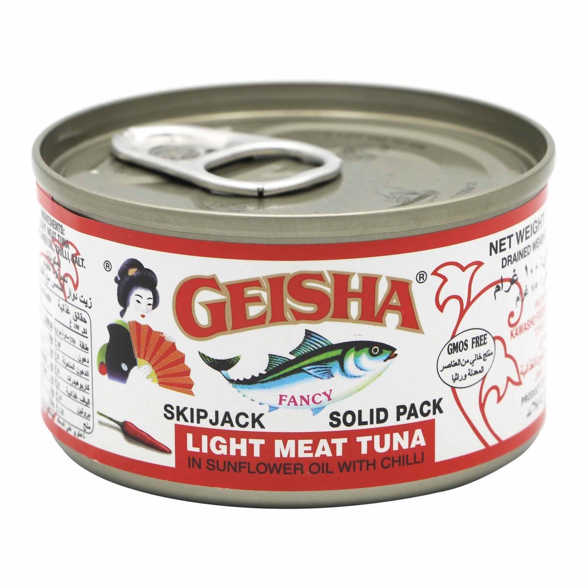 Geisha Skipjack Light Meat Tuna In Sunflower Oil With Chilli 100g