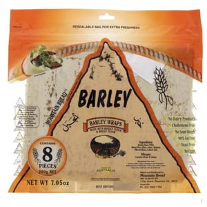 Mountain Bread Barley Wraps 8s 200g