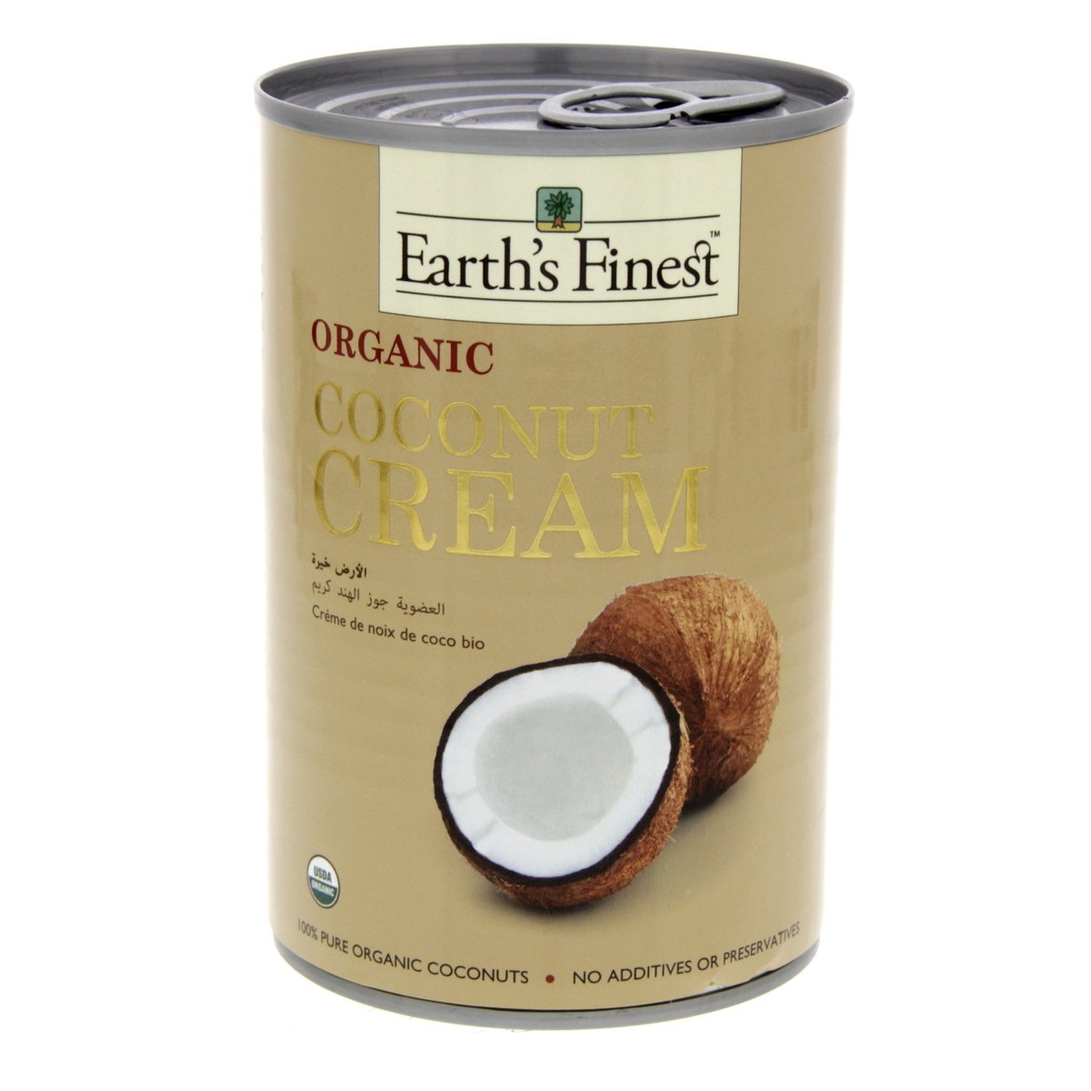 Buy Earths Finest Organic Coconut Cream 400 ml Online at Best Price | Cooking Aids | Lulu Kuwait in UAE