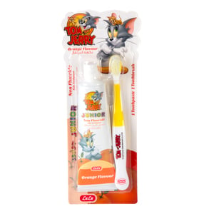 LuLu Kids Orange Flavour Toothpaste 75g + Toothbrush 1pc