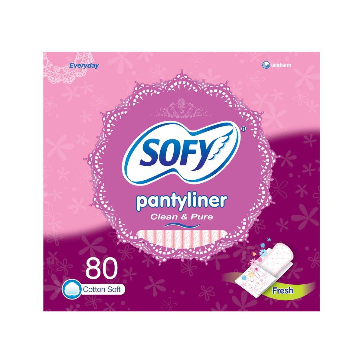 اشتري قم بشراء سوفي فوط صحية يومية للنظافة والانتعاش 58 + 22 Online at Best Price من الموقع - من لولو هايبر ماركت Sanpro Panty Liners في السعودية