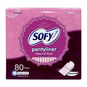 Sofy Panty Liner Clean & Pure Unscented 58+22