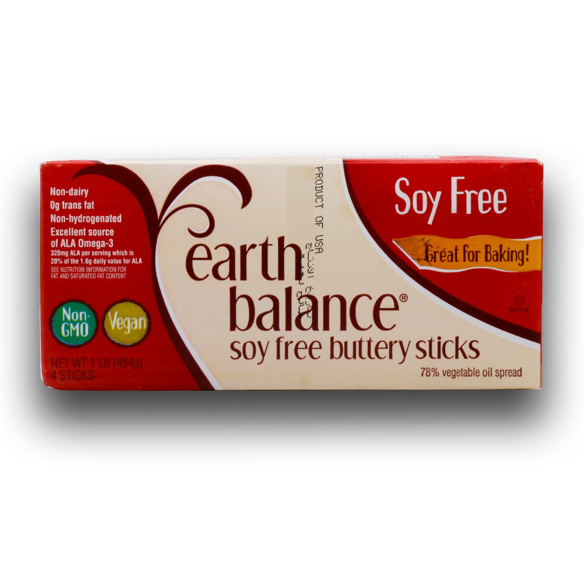 Earth Balance Buttery Sticks Soy Free 454g
