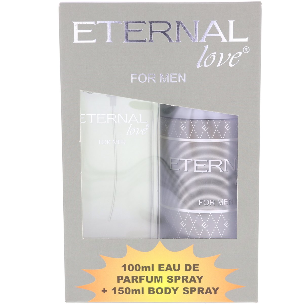 Eternal Love Perfume For Men 100 ml + Deodorant 150 ml Assorted