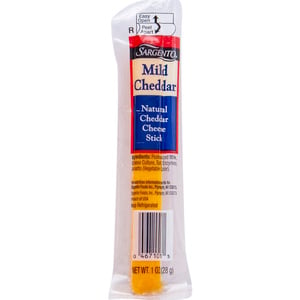 Buy Sargento Mild Cheddar Cheese Stick 28 g Online at Best Price | Snacks Cheese | Lulu UAE in UAE
