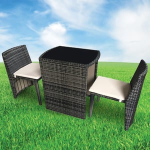 Relax Rattan Garden Table + 2 Chairs SJ-14060