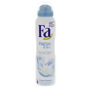 Fa Fresh & Dry Lotus Flower Deodorant Spray 150ml