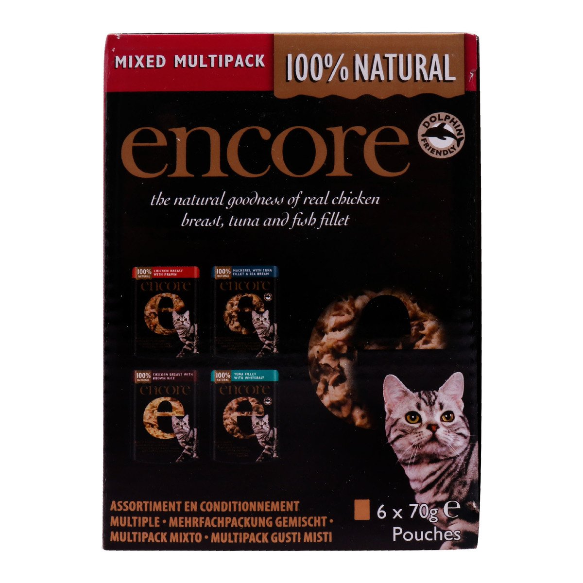 Encore Cat Food Chicken and Fish Selection 6x70g