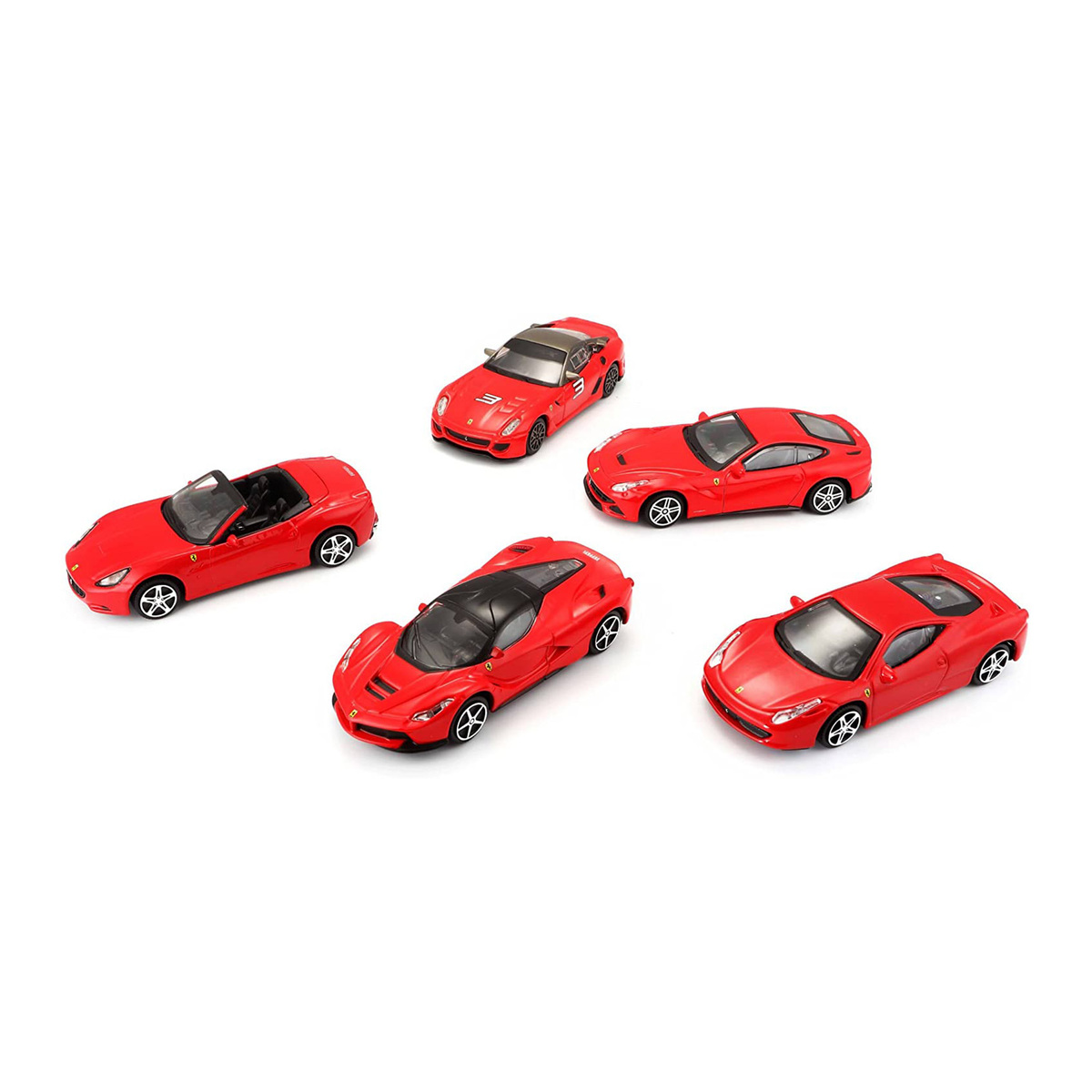 Bburago Die Cast Race And Play Ferrari Car Model NB910988 (Set of 5)