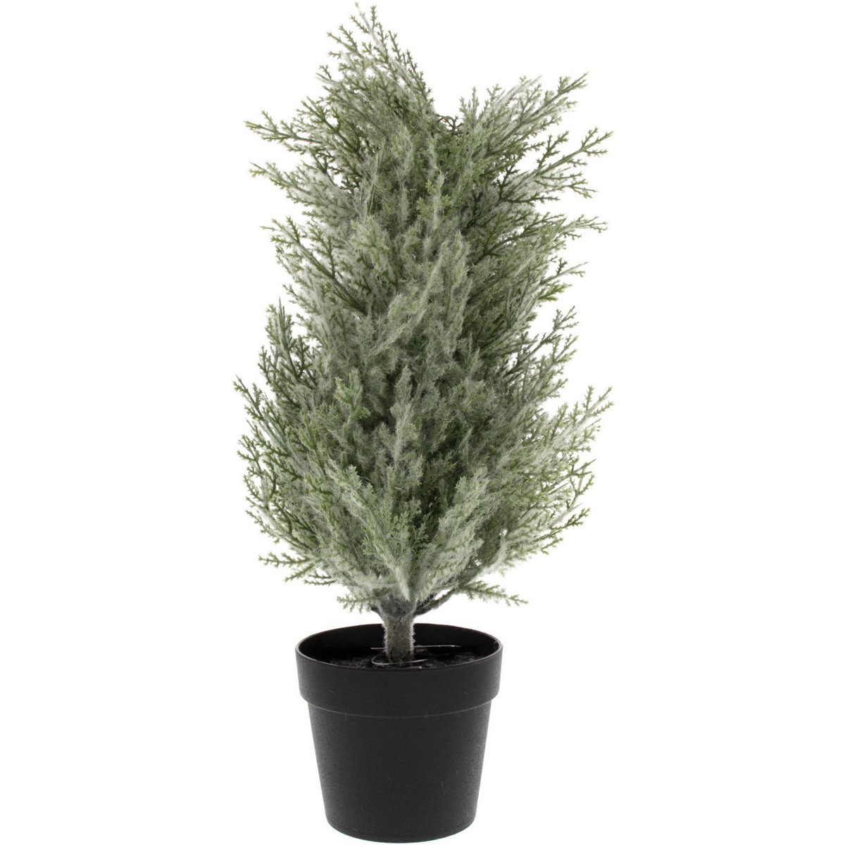 Home Style Artificial Flower With Pot Cypress Floggy