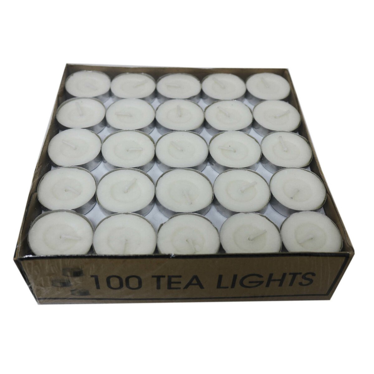 Gelang3 Tealight Candles White 100pcs