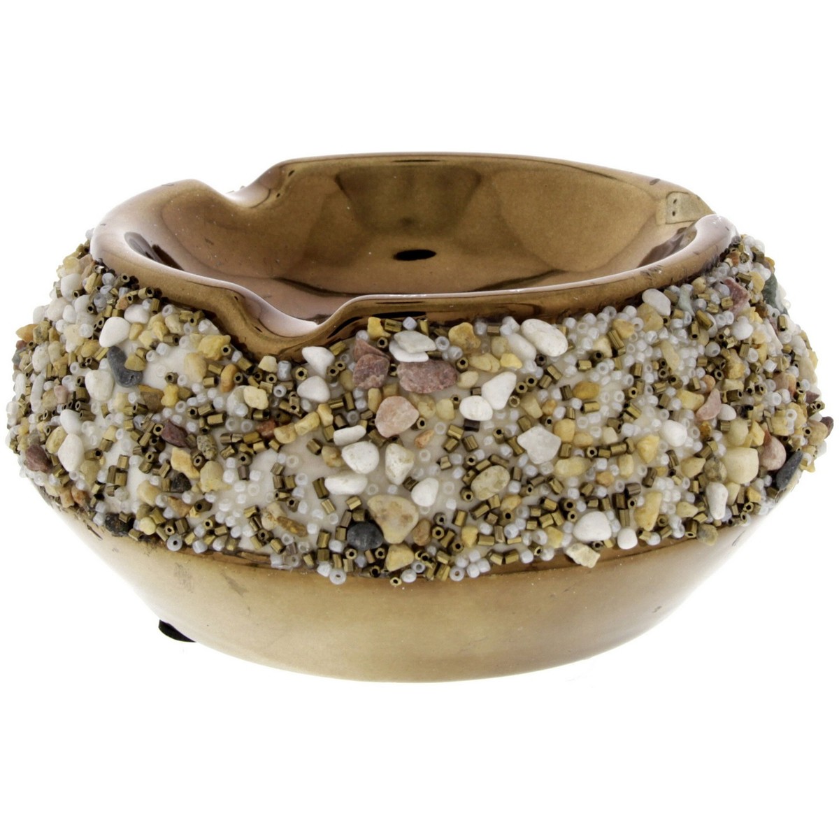 Home Style Ceramic Ashtray with Decoration HT1730-N