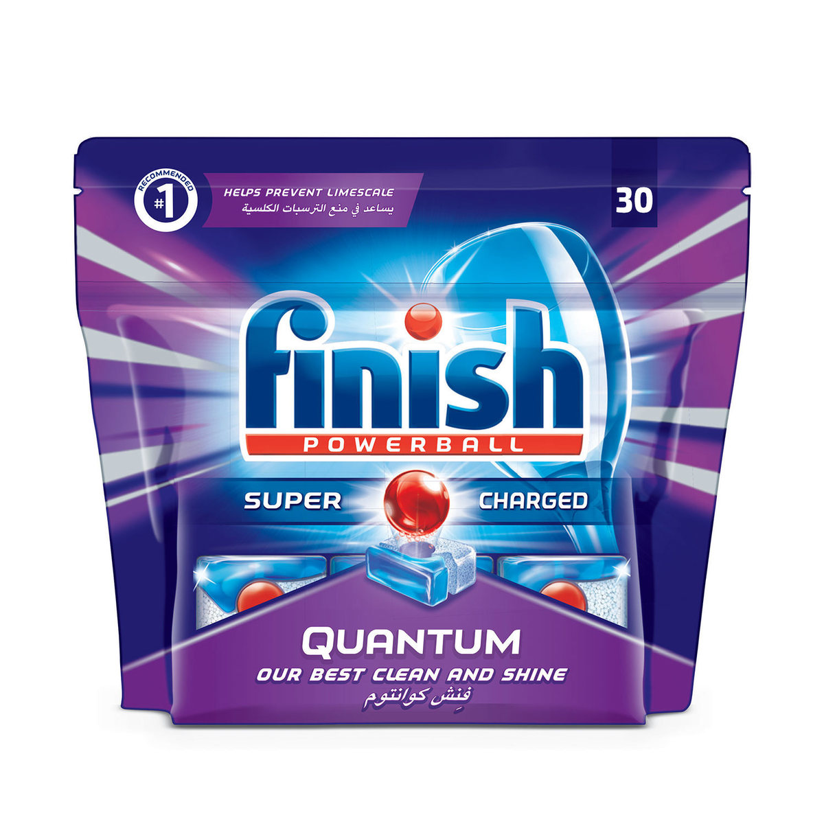 Finish Dishwasher Detergent Quantum Tabs 30pcs 465g
