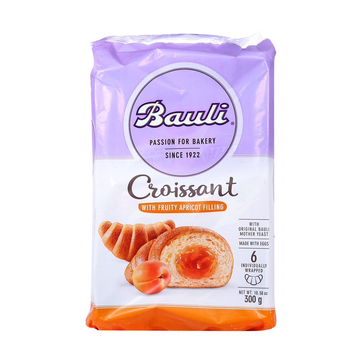 Bauli Croissants Apricot Filling 50g X 10 Pieces