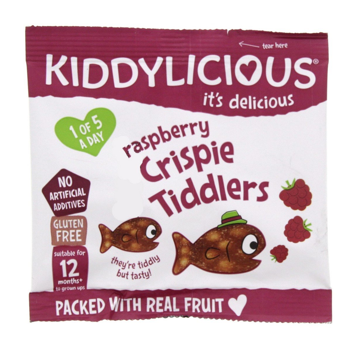 Kiddylicious Raspberry Crispie Toddlers 12 g