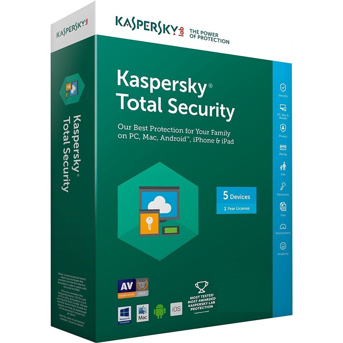 Kaspersky Total Security Multiple Devices 5User