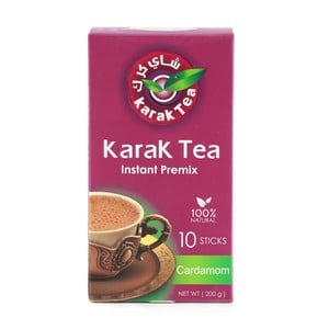 اشتري قم بشراء Karak Tea Instant Premix Cardamom 20g x 10 Pieces Online at Best Price من الموقع - من لولو هايبر ماركت Speciality Tea في الكويت