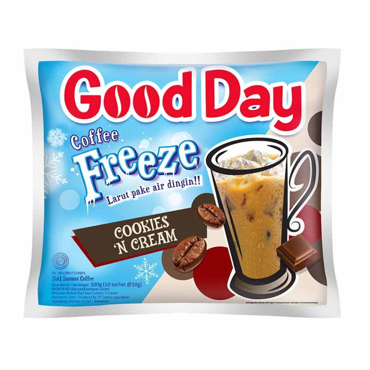 Good Day Coffee Freeze Cookies Cream 10s 30g