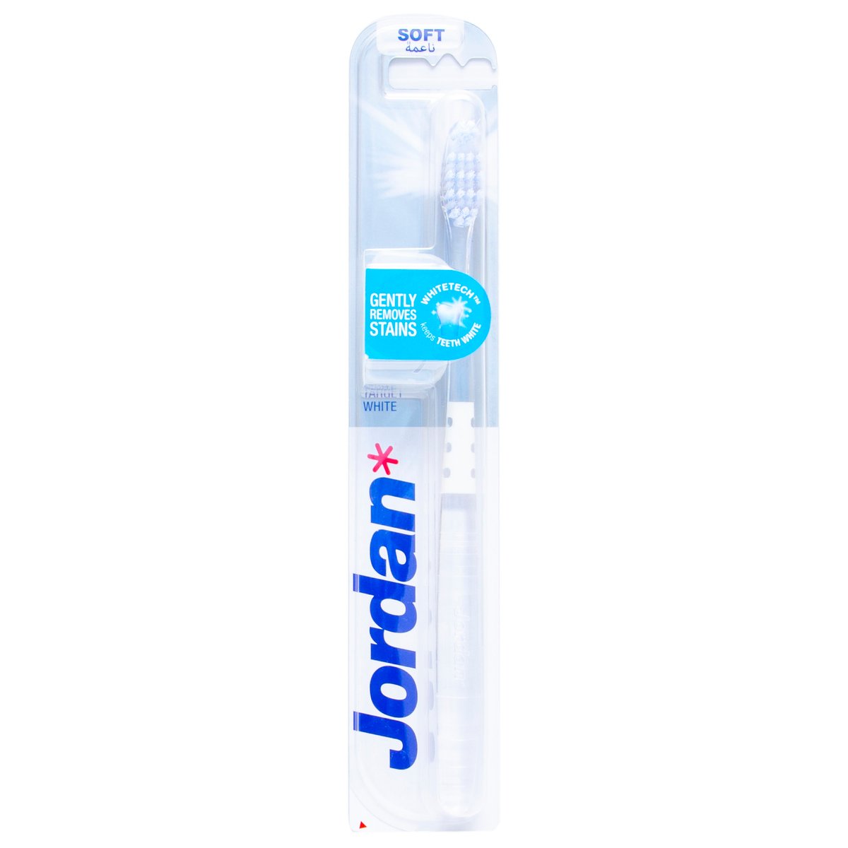 Jordan Target White Toothbrush Soft, 1 pc